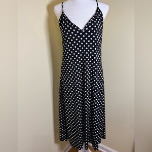 Zara Black and White Polka Dot Maxi Dress (DJ2)